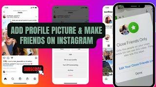 Easy Method for Add Friends, Set Profile Picture & Bio on Instagram Account 2023| Mobile Differ Apps