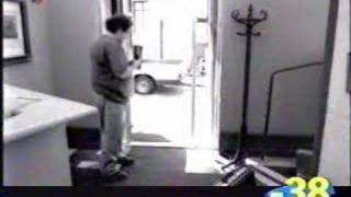 funny glass door prank