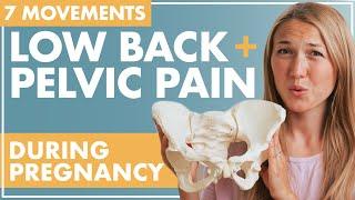 Movements to Relieve PELVIC and BACK PAIN During Pregnancy | How to Align Pelvis During Pregnancy