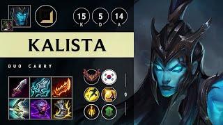 Kalista ADC vs Miss Fortune: Unstoppable - KR Grandmaster Patch 14.23