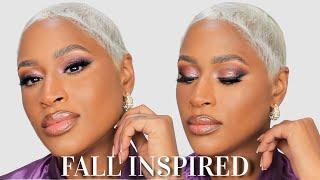 Fall Inspired Makeup Purple Smokey Eyes | ARIELL ASH