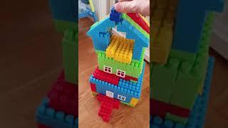 Построили детский домик из конструктора #shorts