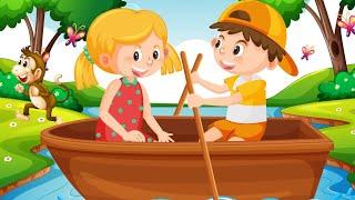 Row Row Row Your Boat | Popular English Nursery Rhyme | Lullaby For Kids | Rhymes For Kids | #rhyme