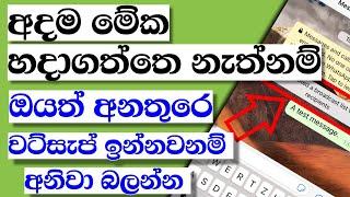 whatsapp tricks sinhala 2024 || whatsapp new update sinhala