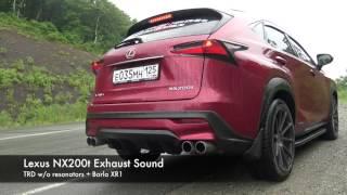 Lexus NX200t Exhaust sound (TRD + Borla)