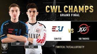 eUnited vs 100 Thieves | CWL Champs 2019 | Day 5