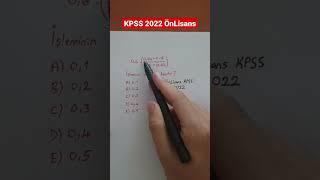 KPSS 2022 Çıkmış soru çözümü #matematik #shorts #kpss