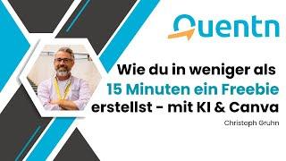 Wie du in unter 15 Minuten ein Freebie erstellst - mit ChatGPT und Canva