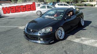 How NOT to Drive a Slammed Car... (STUCK)