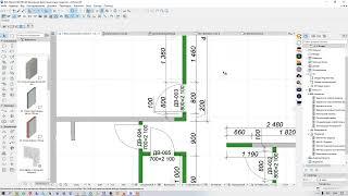 Расчет откосов и наличников в Archicad 26