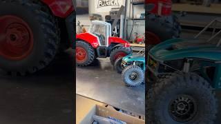 Each wheel on this RC tractor weighs nearly 4lbs!