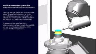 Instant Machine Preview and CSE - Swiveled Turning Tool support in NX CAM