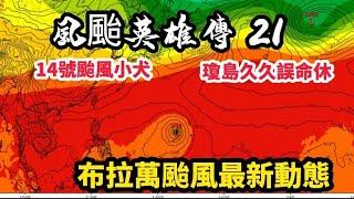 14號颱風小犬雷州半島最新動態，大勢已去，風颱英雄傳第20集 危機重重#颱風 #筑芊心 #小犬颱風#最新颱風動態#最新颱風路線#風颱英雄傳