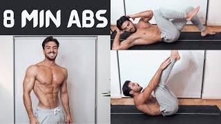 8 MIN ABS | SIX PACK AT HOME | Rowan Row