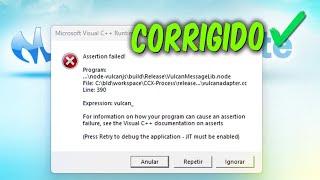 How to fix Assertion Failed (CCX-Process) da Microsoft Visual C++ Runtime Library ERROR