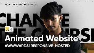 Design an Animated Website and Stand Out in College | Front-End Minor Project 2023