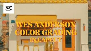 WES ANDERSON COLOR GRADING IN CAPCUT ( EASY WAY )