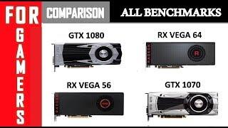 GTX 1080 vs RX VEGA 64 vs RX VEGA 56 vs GTX 1070 | Comparison |