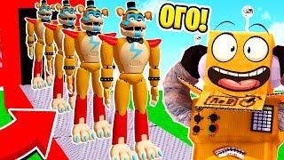 ПОСТРОИЛ ГИГАНТСКУЮ ПИЦЦЕРИЮ ФРЕДДИ! FNAF ROBLOX Freddy's Tycoon! НУБ И ПРО ВИДЕО ROBLOX