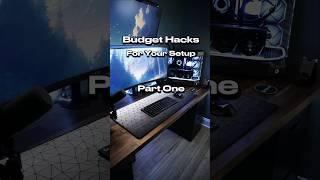 Budget desk/gaming setup hacks! #gamingpc #pc #gaming #desksetup #gamingsetup #pcgaming #shorts