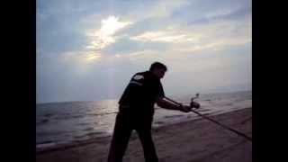 surfcasting allenamento lancio video  ground