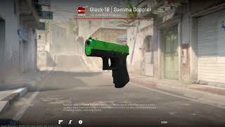 Glock-18 Gamma Doppler Emerald CS2 Skin Inspect