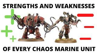 Every Chaos Space Marine Unit - Strengths and Weaknesses for Chaos Marines in Warhammer 40K 10th