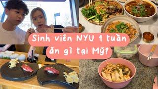 Vlog: Sinh viên NYU 1 tuần ăn gì tại Mỹ? [Tự nấu ăn, món ăn Việt Nam, đi ăn Omakase]