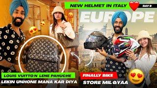 Italy mai LV ke store pahuche  lkn unhone mna kar diya  Hme helmet store bh mil gya ️ Day 9 ROME
