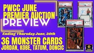 PWCC June Premier Auction Preview - 36 Cards - Tatum vs. Doncic, Star XRC vs. 86 Fleer, and More