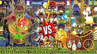 Plants Vs Zombies 2 Battle Arena Blazeleaf & Friends vs Zomboss Tournament Gameplay