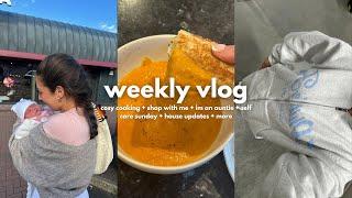 WEEKLY VLOG: cosy cooking + shop with me + im an auntie + self care sunday + house updates + more