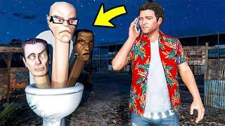 ПОЗВОНИЛ СКИБИДИ ТУАЛЕТУ И ОН ПРИШЁЛ КО МНЕ в ГТА 5 МОДЫ! SKIBIDI TOILET ОБЗОР МОДА в GTA 5 ВИДЕО