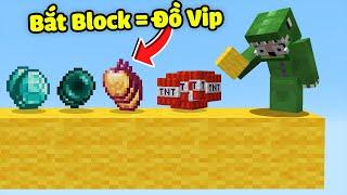 Minecraft Bedwars, Nhưng Bắt Block Được Ngẫu Nhiên Vật Phẩm Siêu Vip Troll Noob Team