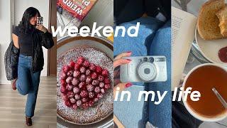 toronto vlog | deep cleaning & organization, dinners, thrifting, baking a cake, & a new film camera!