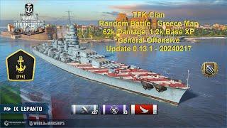  World of Warships - TFK Clan Replay - Lepanto, the silent movie 🫤