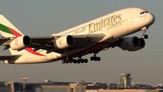 Takeoff of the Airbus A380 Emirates from Domodedovo Airport, 10/01/24