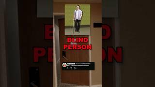 ‍WHAT happens if a BLIND PERSON enters THE BACKROOMS? (BLIND!)#shorts #backrooms