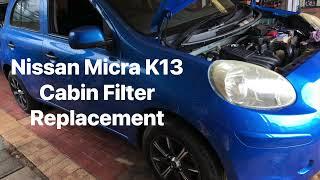 2012 Nissan Micra K13 Cabin Filter Replacement | A/C filter | Pollen filter DIY