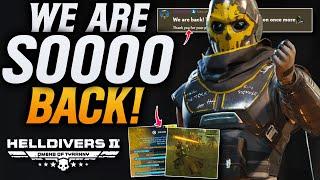 Helldivers 2 We Are So Back! We Got A Nice Surprise!