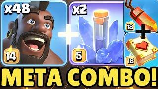 48 Hog Riders with the NEW Equipment Combo is INSANELY STRONG!