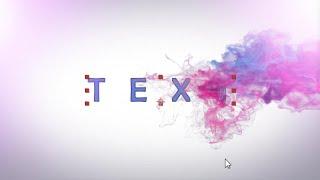 After effects Tutorial & free Projects : Smoke Text Effects