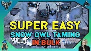 ARK EXTINCTION: Super Easy Snow Owl Taming In BULK