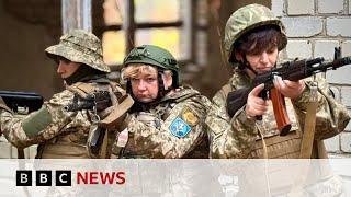 'It's scary - so's giving birth': The female unit in Ukraine gunning down Russian drones | BBC News