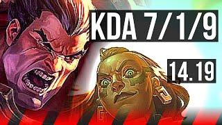 DARIUS vs ILLAOI (TOP) | 7/1/9, Dominating | EUW Master | 14.19