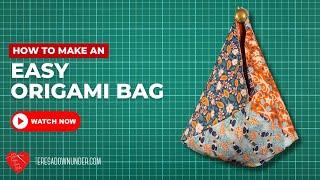 How to make an Origami bag video tutorial