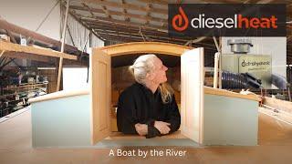 Installing a DIESEL HEATER/HOT WATER SYSTEM on our wooden boat! Building Companionway doors. (Ep57)