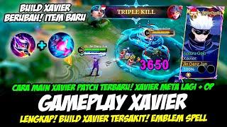 BUILD XAVIER ITEM BARUCARA MAIN XAVIER PATCH TERBARUCOMBO XAVIER TERSAKIT 2024GAMEPLAY XAVIER JJK