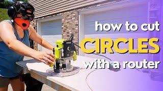 How to Cut Perfect Circles with a Plunge Router & Milescraft Circle Guide Kit