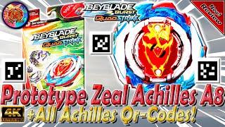 New Prototype Zeal Achilles A8 + All Old Qr-Codes | Новый Прототип Zeal Achilles A8 - Beyblade Burst